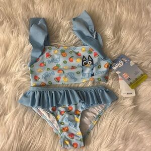 Bluey Kids' Blue Two-Piece Swimsuit
